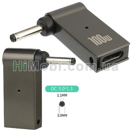 Адаптер для заряджання ноутбуків Type-C-DC 3.0-1.1 100 W