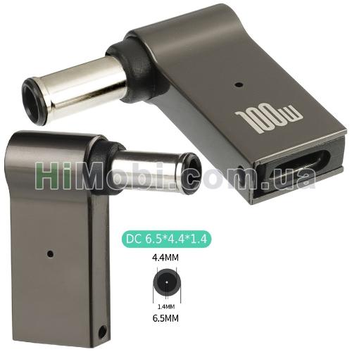 Адаптер для заряджання ноутбуків Type-C-DC 6.5-4.4-1.4 100 W