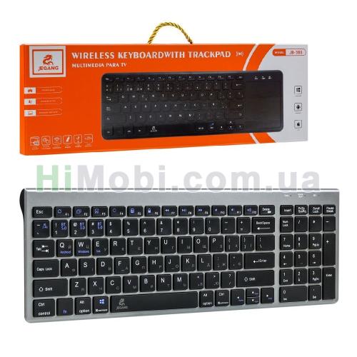 Клавіатура JJEQANG JB-386 Bluetooth Keyboard бездротова Gray