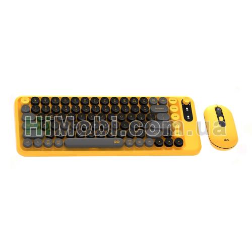 Клавіатура Fantech WK898 GO + мишка жовто-чорна