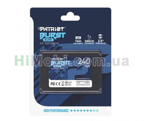 SSD PATRIOT BURST ELITE 240GB 2.5" 7MM SATAIII TLC 3D