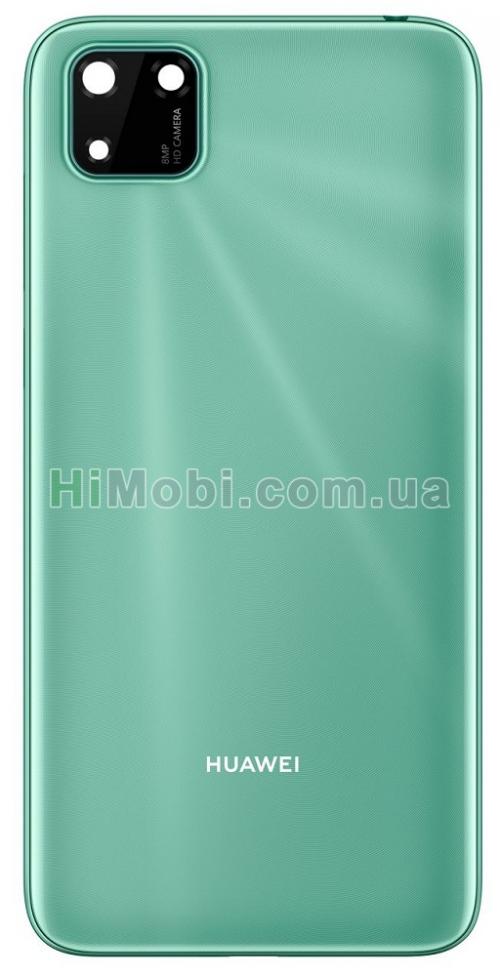 Задня кришка Huawei Y5p 2020 зелений + скло камери оригiнал