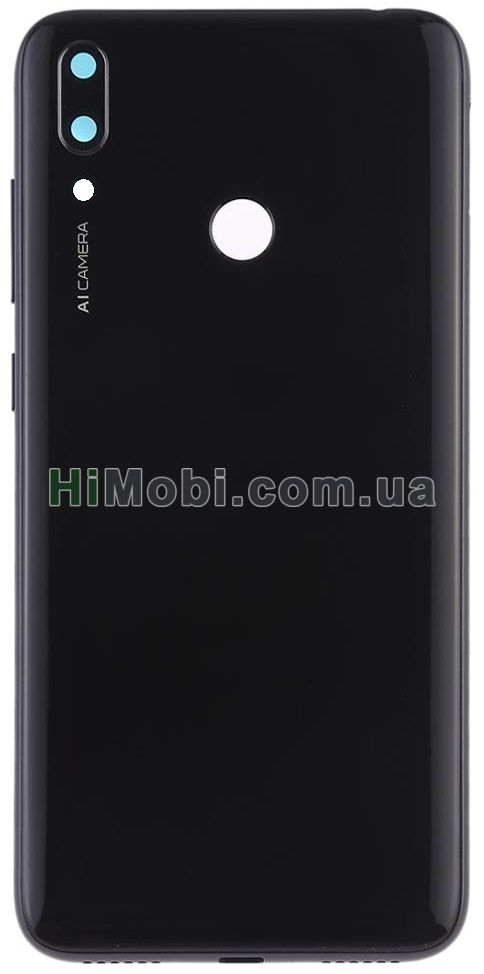 Задня кришка Huawei Y7 2019 (DUB-LX1) Midnight Black + скло камери оригінал