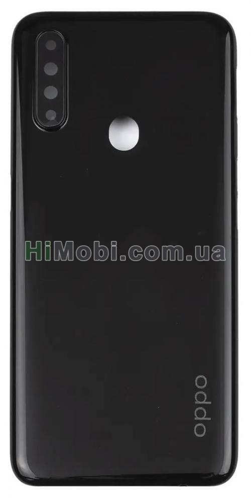 Задня кришка Oppo A31 Mystery Black оригiнал + скло камери