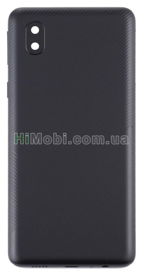 Задня кришка Samsung A013/ F Galaxy A01 Core чорний + скло камери