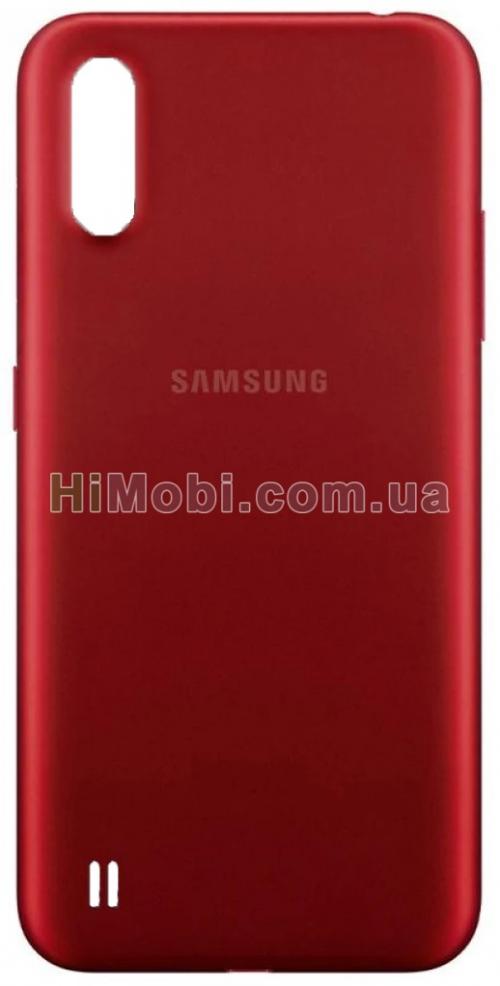 Задня кришка Samsung A015/ F Galaxy A01 червоний