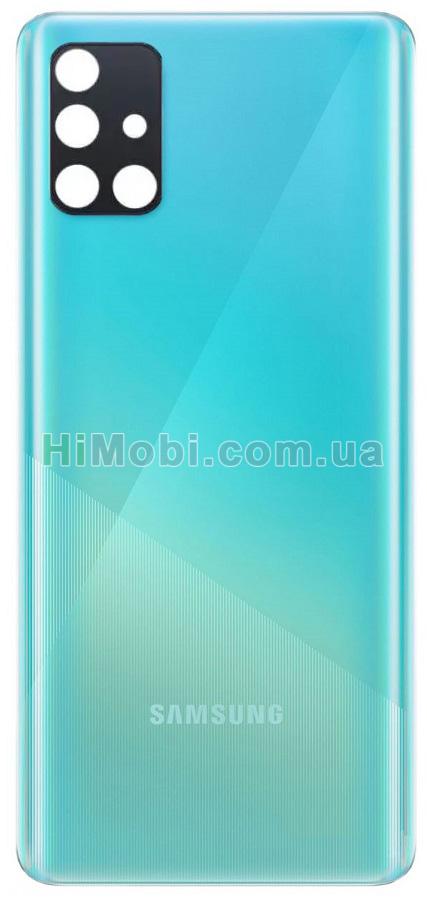 Задня кришка Samsung A515/ F Galaxy A51 Prism Crush Blue оригінал + скло камери