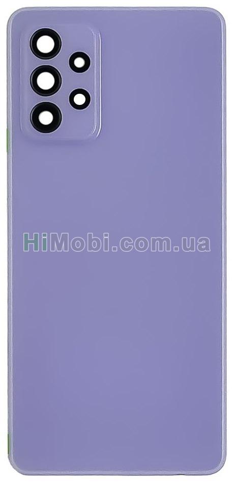 Задня кришка Samsung A725F Galaxy A72/ A726B Awesome Violet + скло камери оригінал