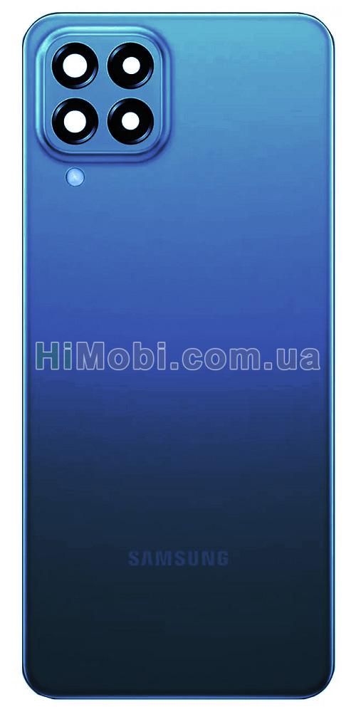 Задня кришка Samsung M336 B Galaxy M33 Blue + скло камери оригiнал