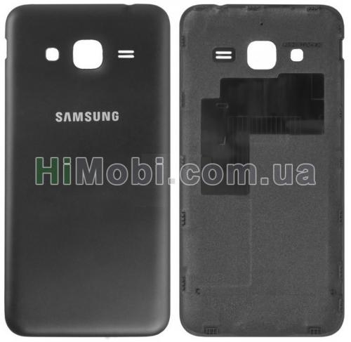 Задня кришка Samsung J320 H/ DS Galaxy J3 2016 чорний оригінал