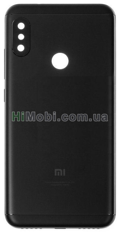 Задня кришка Xiaomi Mi A2 Lite/ Redmi 6 Pro Black + скло камери оригінал