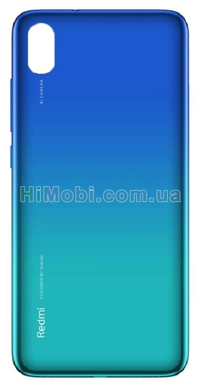 Задня кришка Xiaomi Redmi 7A Gem Blue + скло камери оригiнал