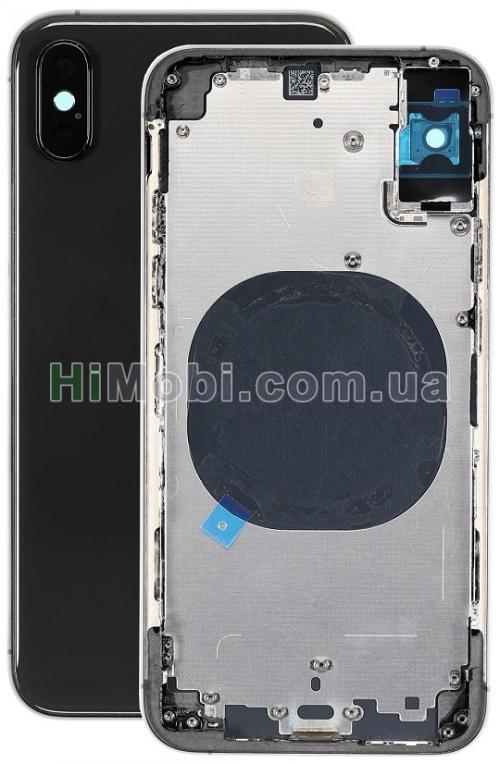 Корпус для iPhone XS чорний (металева рамка / корпус) оригінал знятий з телефону