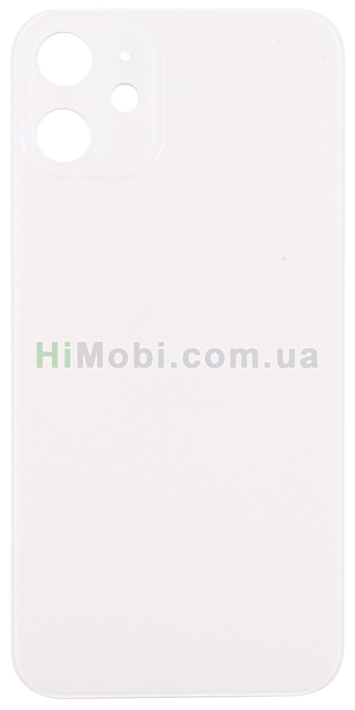 Задня кришка iPhone 12 White з великим отвором під камеру