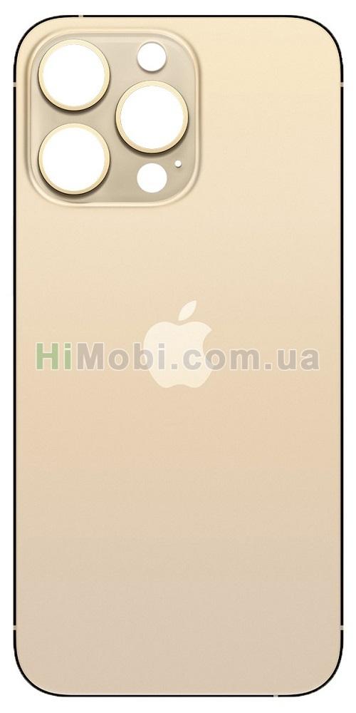 Задня кришка iPhone 13 Pro Max Gold з великим отвором під камеру