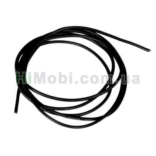 Провід силіконовий 10 AWG чорний 1 метр (1050х0.08 мм)