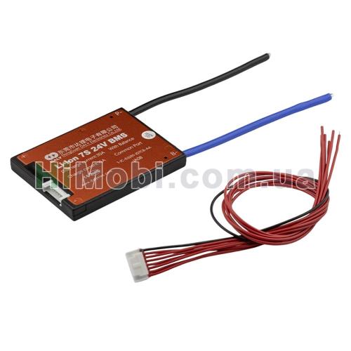 Плата BMS DaLy Li-ion 24V 7S 30A симетрія вологозахисна з балансиром