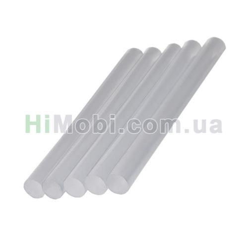 Термоклейовий стрижень прозорий 7mm x 140mm 1шт