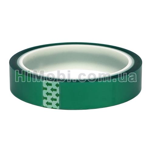 Термостійкий скотч каптоновий для термозахисту елементів на платі 20mm зелений