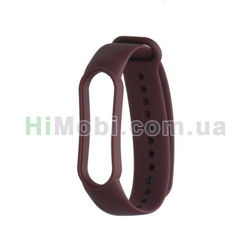 Ремінець для Xiaomi Mi Band 5 бордовий