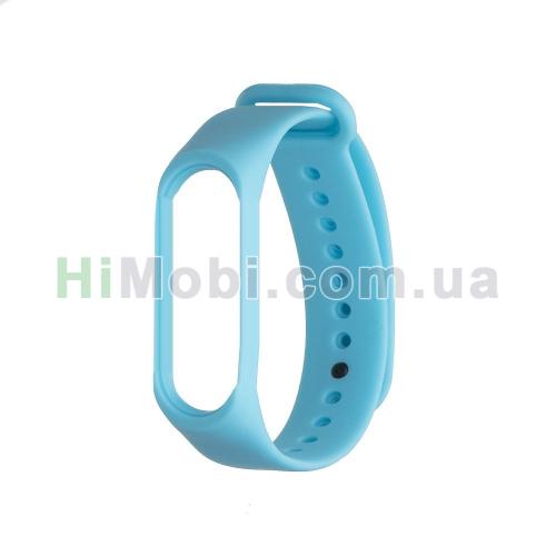 Ремінець для Xiaomi Mi Band 3/ 4 блакитний