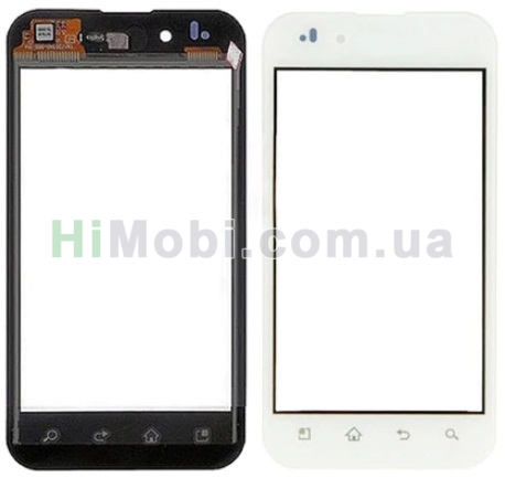 Сенсор (Touch screen) LG P970 білий