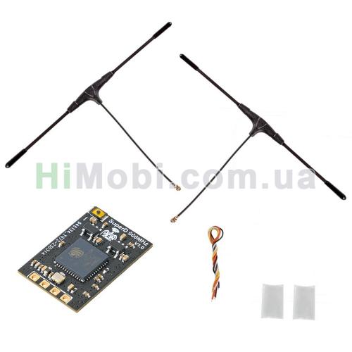 Приймач ELRS 915 MHz SuperD BetaFPV 900 RX (прошивка 3.3.2) з 2 антенами Immortal T