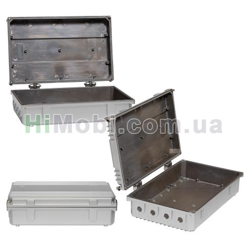 Корпус для РЕБ алюмінієвий IP65 внутрішній розмір 304x184x77mm