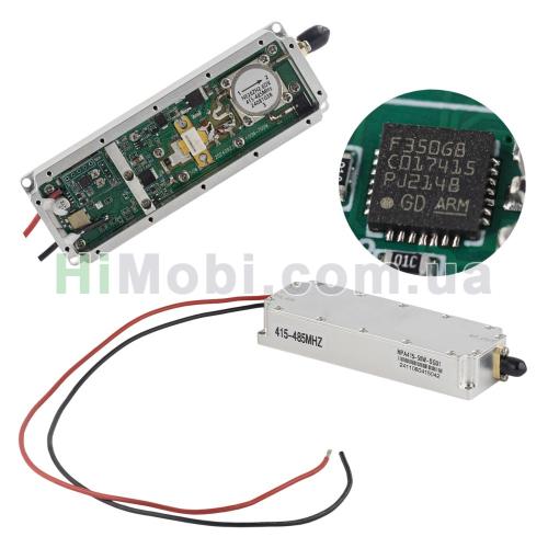 Модуль перешкод (jammer) 433MHz (415-485MHz) Gan 50W 47dBm SMA цифровий мікроконтролер ARM