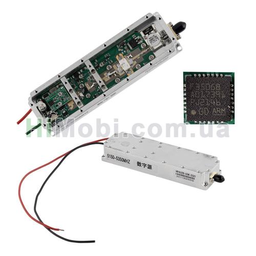 Модуль перешкод (jammer) 5.2GHz (5150-5350MHz) Gan 50W 47dBm SMA цифровий мікроконтролер ARM