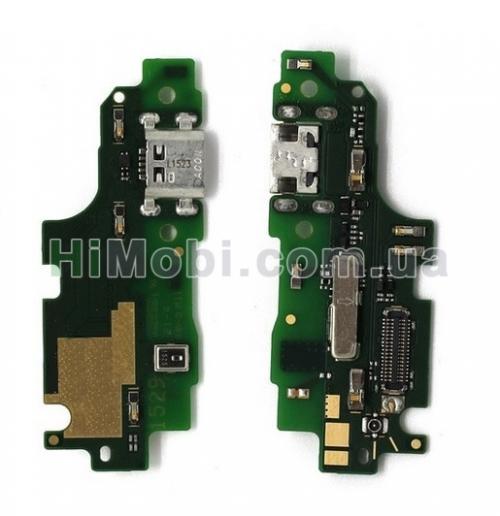 Шлейф Huawei Honor 5X (KIW-L21)/ X5/ GR5 плата з роз'ємом зарядки і мікрофоном