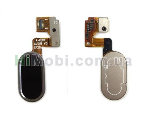 Шлейф (Flat cable) Meizu M3 Note (L681H) з кнопкою (Home) чорний