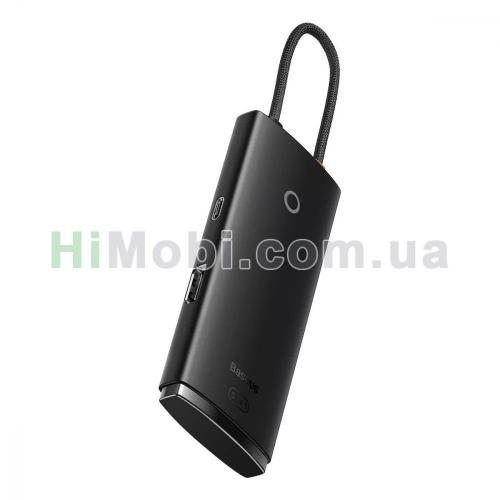 USB HUB Baseus Lite Series 5-in-1 Type-C to HDMI + 3xUSB 3.0 + PD чорний