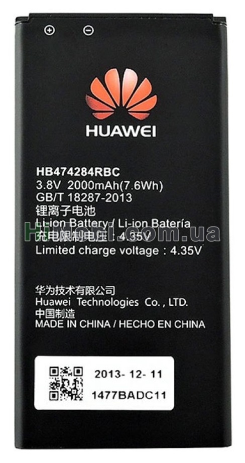 АКБ оригінал HB474284RBC Huawei Y550-L01/ Y560-L01/ Y625-U32/ Y635-L21/ Honor 3C Lite