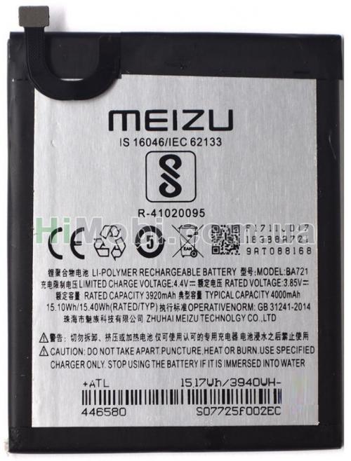 АКБ оригінал BA721 Meizu M6 Note 3920mAh