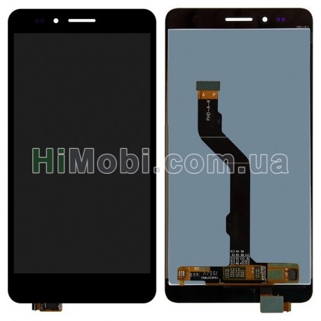Дисплей (LCD) Huawei Honor 5X (KIW-L21)/ X5/ GR5 (2016) з сенсором чорний