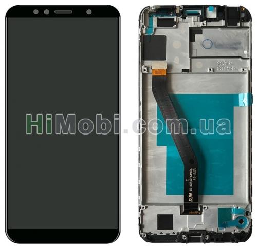 Дисплей (LCD) Huawei Honor 7A Pro/ Enjoy 8e/ Y6 2018/ Y6 Prime 2018 з сенсором чорний + рамка