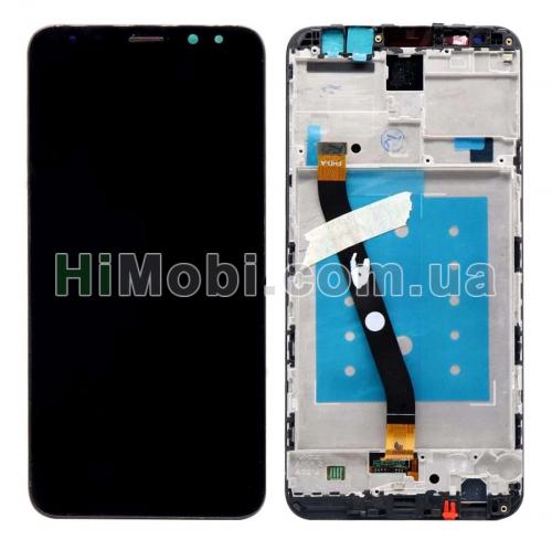 Дисплей (LCD) Huawei Mate 10 Lite (RNE-L01/ RNE-L21) з сенсором чорний + рамка