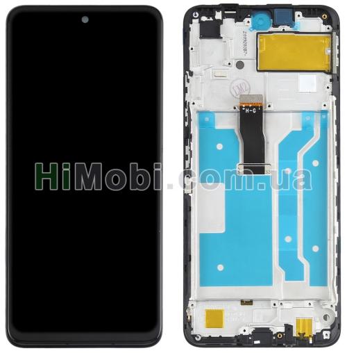 Дисплей (LCD) Huawei P Smart 2021/ Honor X10 Lite/ Y7A з сенсором чорний + рамка