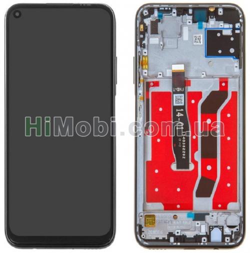 Дисплей (LCD) Huawei P40 Lite/ Nova 6 SE/ Nova 5i/ P20 lite 2019 з сенсором чорний + рамка PRC