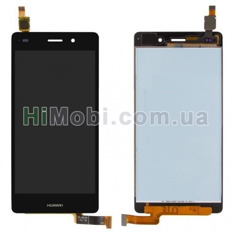 Дисплей (LCD) Huawei P8 Lite (ALE L21) з сенсором чорний