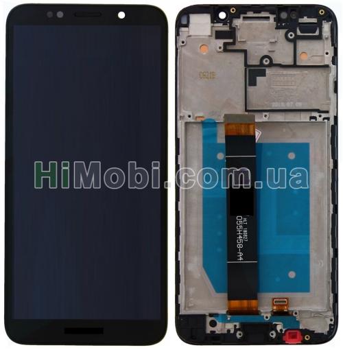 Дисплей (LCD) Huawei Y5 (2018)/ Y5 Prime 2018 (DRA-L02)/ Honor 7s з сенсором чорний + рамка