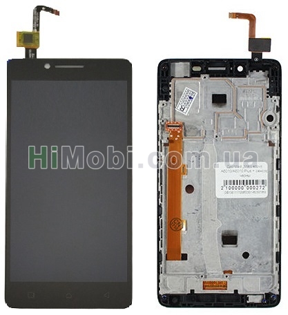 Дисплей (LCD) Lenovo A6010 з сенсором чорний + рамка