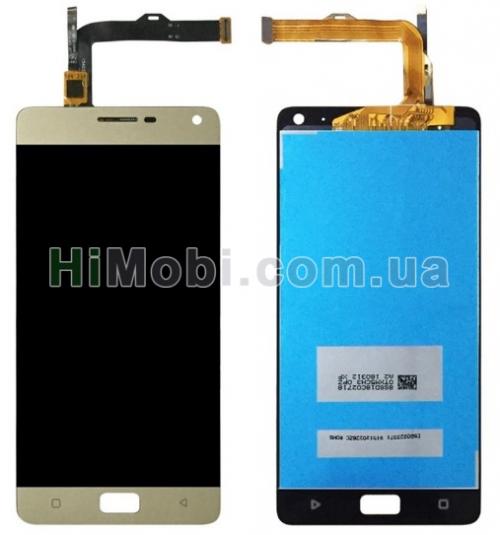 Дисплей (LCD) Lenovo Vibe P1A42 з сенсором золото