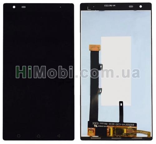Дисплей (LCD) Lenovo Vibe X3 з сенсором чорний оригінал PRC