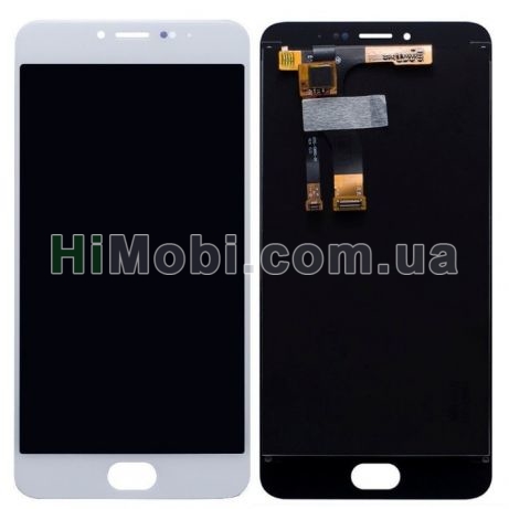 Дисплей (LCD) Meizu M5 Note M621 з сенсором білий