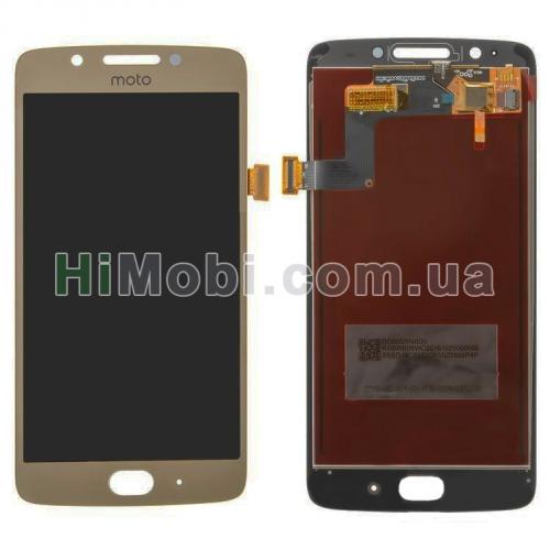 Дисплей (LCD) Motorola XT1670 Moto G5/ XT1672/ XT1675/ XT1676 з сенсором золото