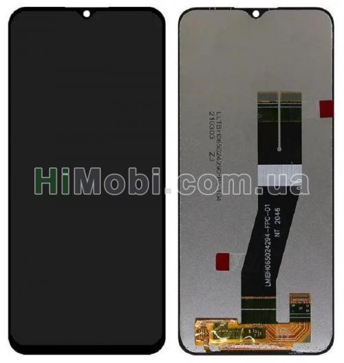 Дисплей (LCD) Samsung A025 Galaxy A02s 2019 з сенсором чорний сервісний 161*72mm