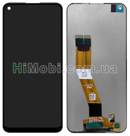 Дисплей (LCD) Samsung A115 Galaxy A11/ M115 Galaxy M11 з сенсором чорний сервісний GH81-18760A