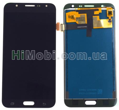 Дисплей (LCD) Samsung J700 Galaxy J7 2015 з сенсором чорний OLED